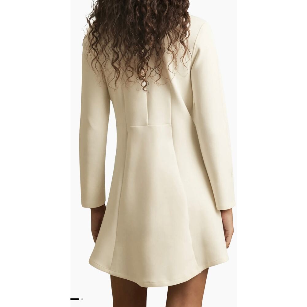 Reiss Krysta Cotton-Blend Fit & Flare Mini Dress - medium $285.00 retail price - Picture 3 of 7